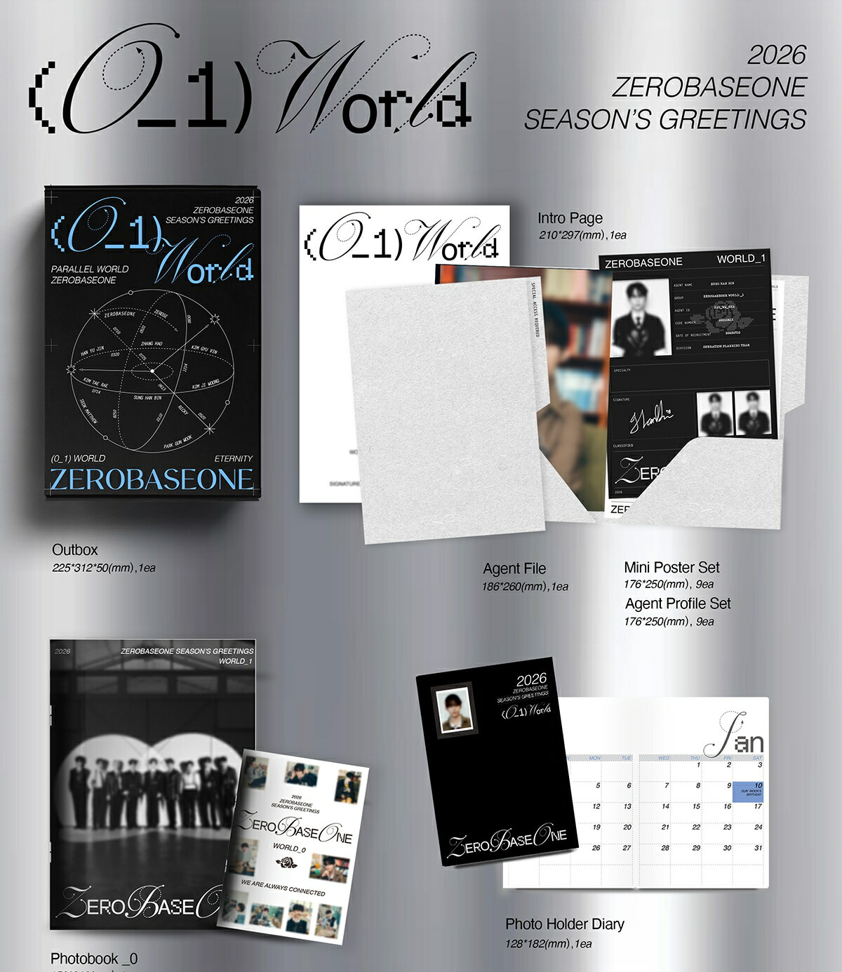楽天市場】ZEROBASEONE - 2026 SEASON'S GREETINGS [(0_1) World