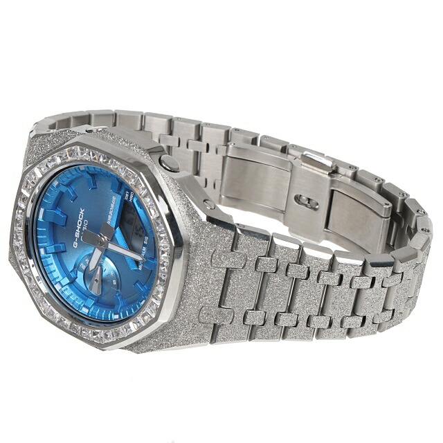 楽天市場】G-SHOCK GA2100 フロステッド シルバー カスタム アイス