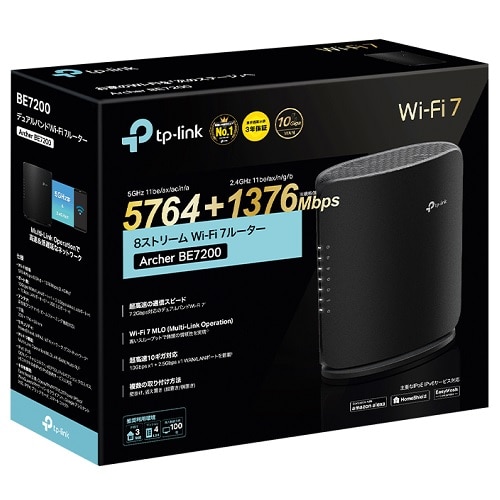 楽天市場】TP-Link（ティーピーリンク） デュアルバンドWi-Fi 7