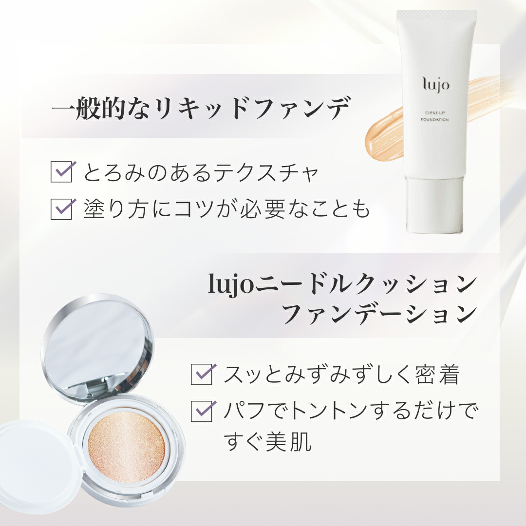 楽天市場】【公式】lujo ニードルクッションファンデーション 針