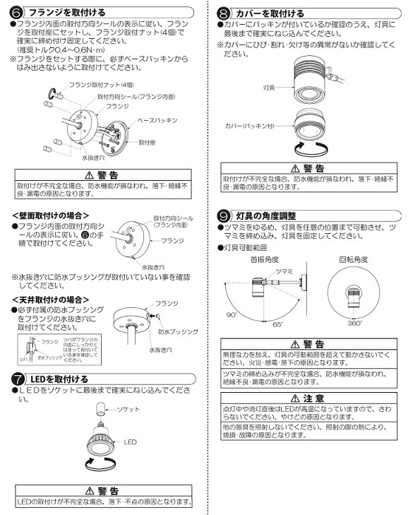 楽天市場】大光電機 屋外スポットライト(ランプ別売) LZW90631XB 工事