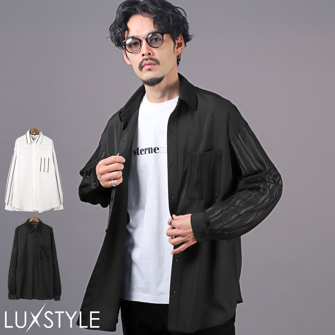 楽天市場】△送料無料△ 長袖シャツ メンズ レディース レース 透け感