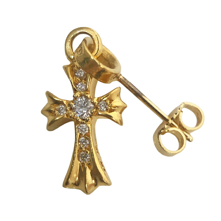 楽天市場】22k ベイビーファットクロスピアスの通販