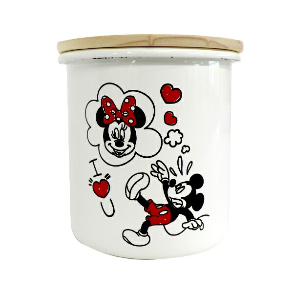 楽天市場】ミッキー&ミニー SH ホーローキャニスター (MMJ-14) 750ml