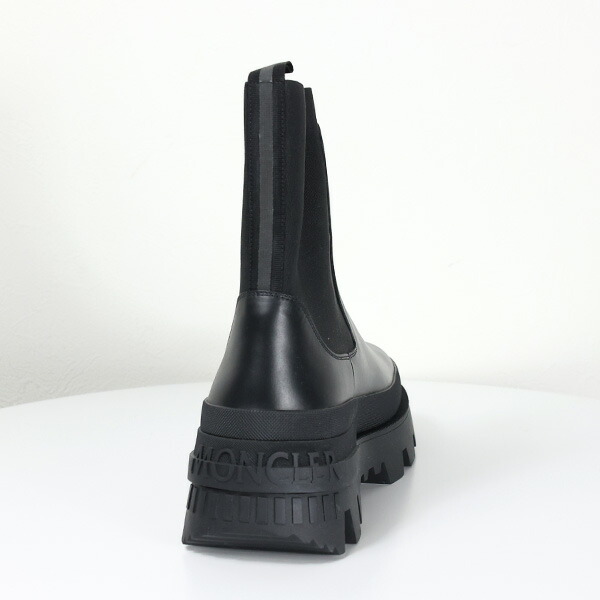 楽天市場】MONCLER モンクレール MONCLER BLACK LEATHER ANKLE BOOTS