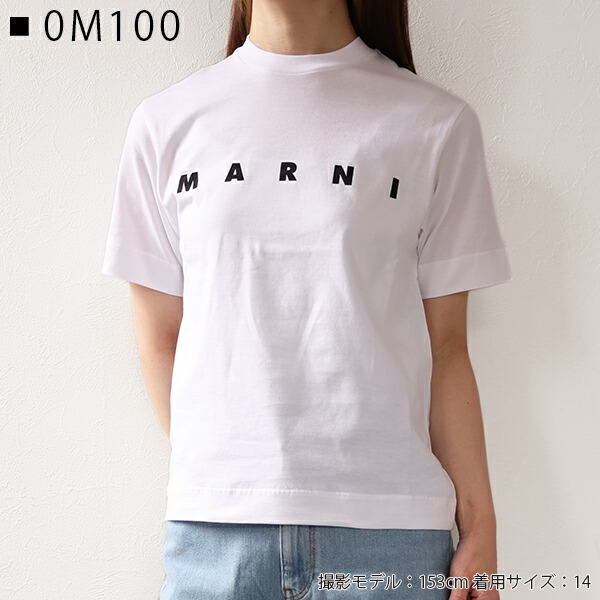 楽天市場】MARNI マルニ LOGO T-SHIRT Tシャツ 半袖 クルーネック ロゴ