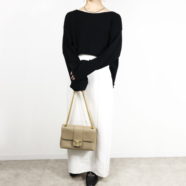 楽天市場】CELINE セリーヌ VICTOIRE Shoulder Bag ミディアム ヴィク