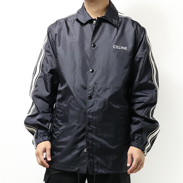 CELINE セリーヌ ナイロンジャケット レオパード ブラック 黒 CELINE