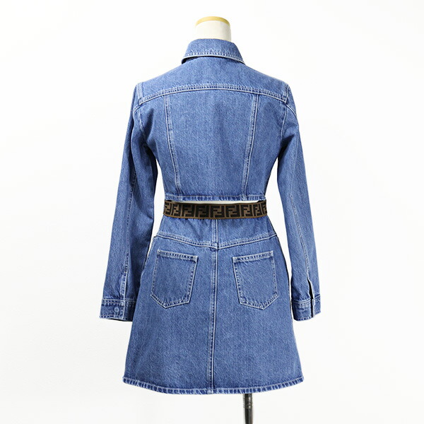 楽天市場】FENDI フェンディ FENDI KIDSLOGO DENIM ONEPIECE