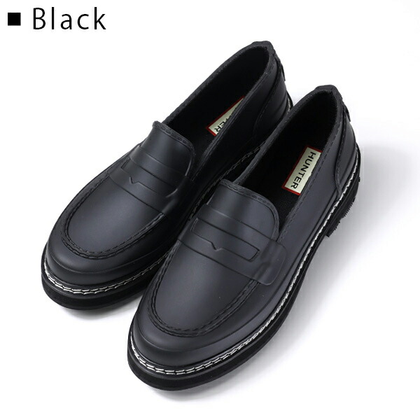 楽天市場】HUNTER ハンター WOMENS REF STITCH PENNY LOAFER