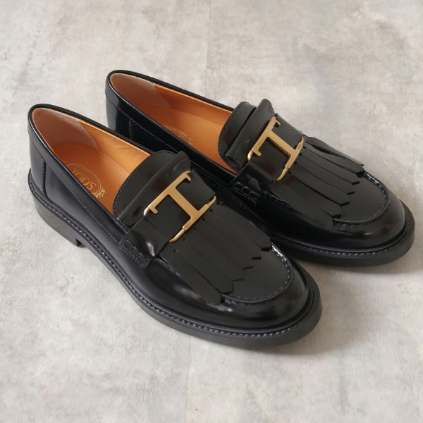楽天市場】TODS トッズ T TIMELESS Fringe Leather Loafers レザー