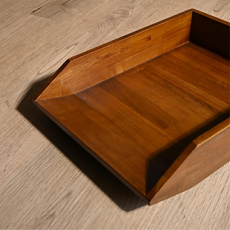 楽天市場】【先行予約3/12より発送予定】チーク材 無垢 木製 トレイ