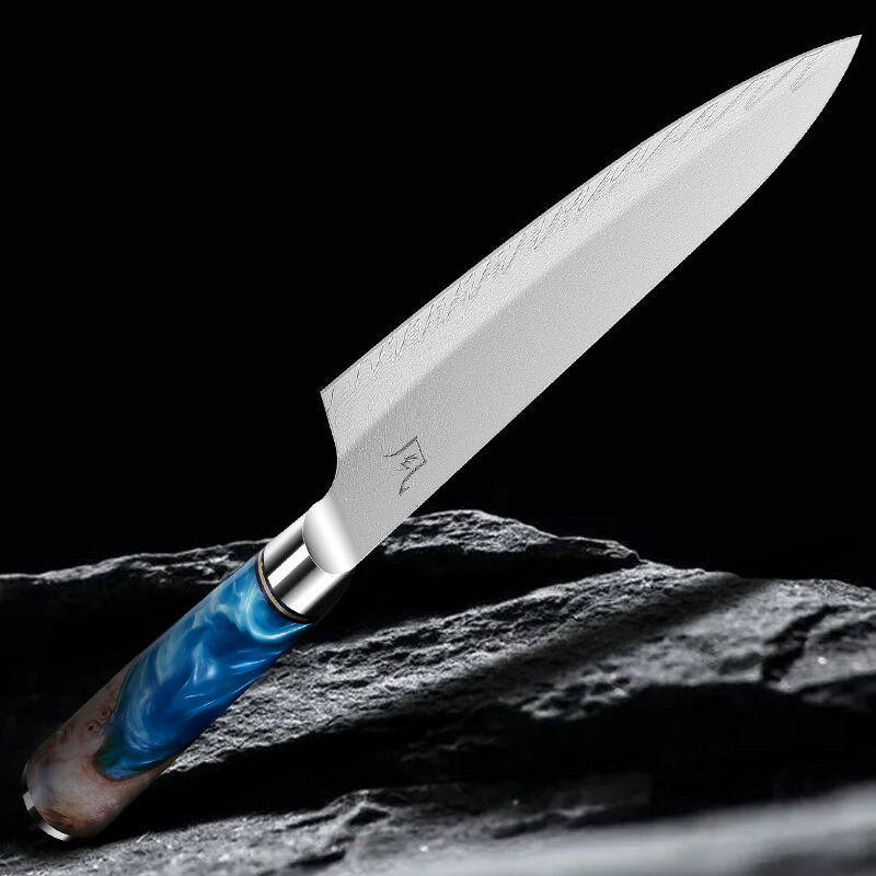 楽天市場】♪♪特典あり♪♪ダマスカス鋼 牛刀包丁 67層 VG10 205mm