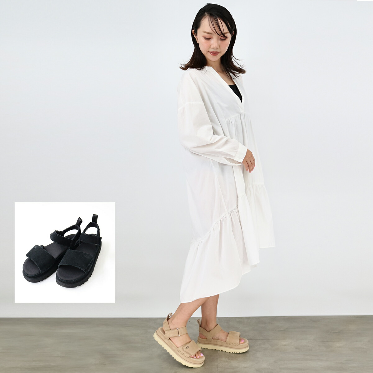 楽天市場】UGG アグ プラットフォームサンダル GOLDENSTAR ゴールデン