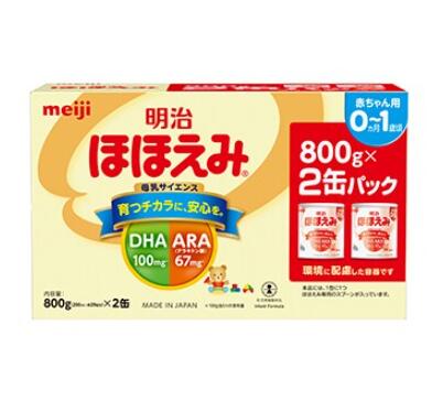 楽天市場】明治 ほほえみ 2缶パック 800g×2缶 粉ミルク 缶 セット 粉
