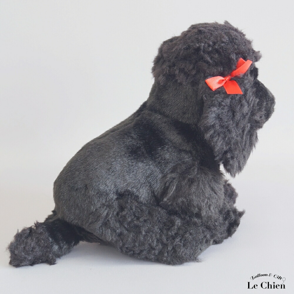 楽天市場】プードル おしゃれ 黒 ブラック ぬいぐるみ 犬 イヌ いぬ