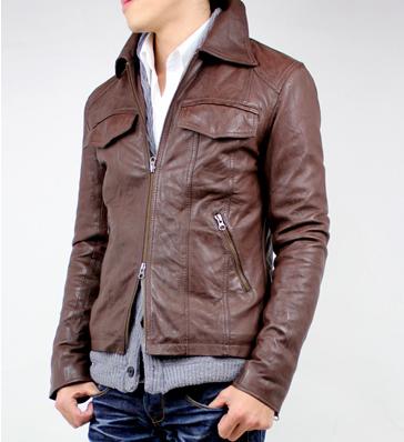 楽天市場】ラム革 シングルライダース シワ加工 S〜3L ラムスキン 羊革