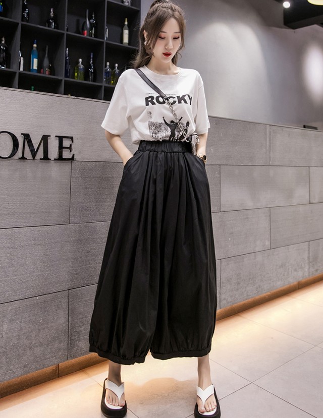 楽天市場】ワイドパンツ チノパンツ レディース ボトムス ウエストゴム