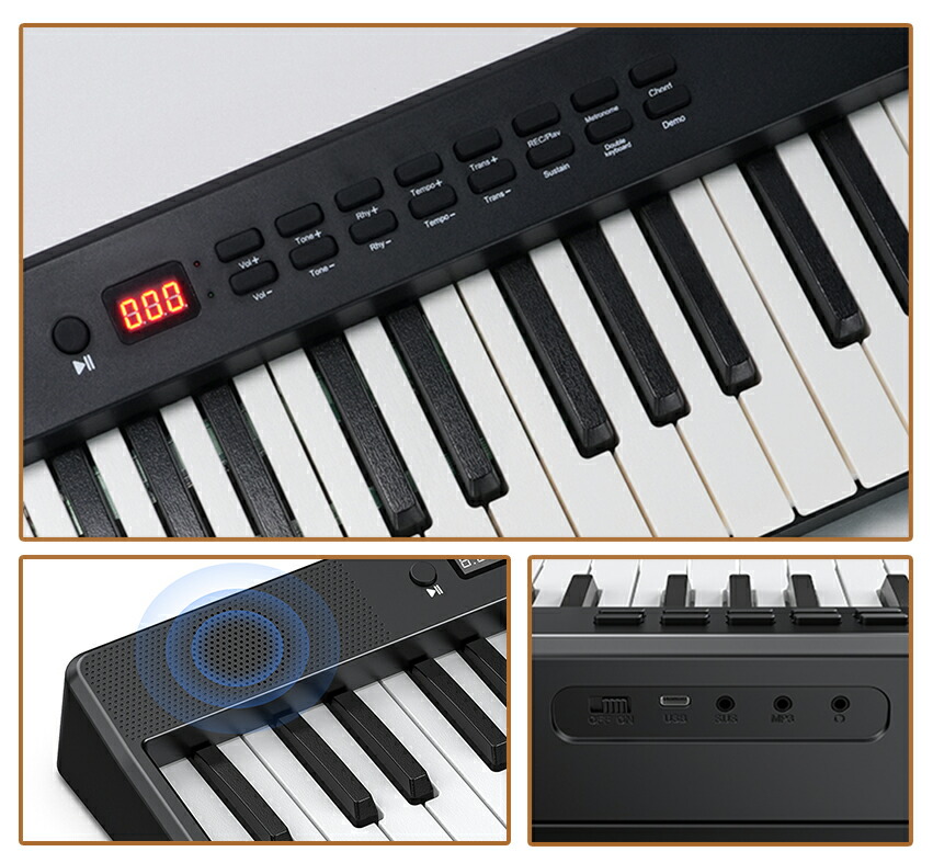 楽天市場】1年保証 LEKATO 電子ピアノ 88鍵盤 セット キーボード 電子