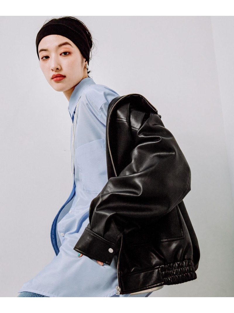 楽天市場】フェイクレザーブルゾン LEPSIM レプシィム ジャケット