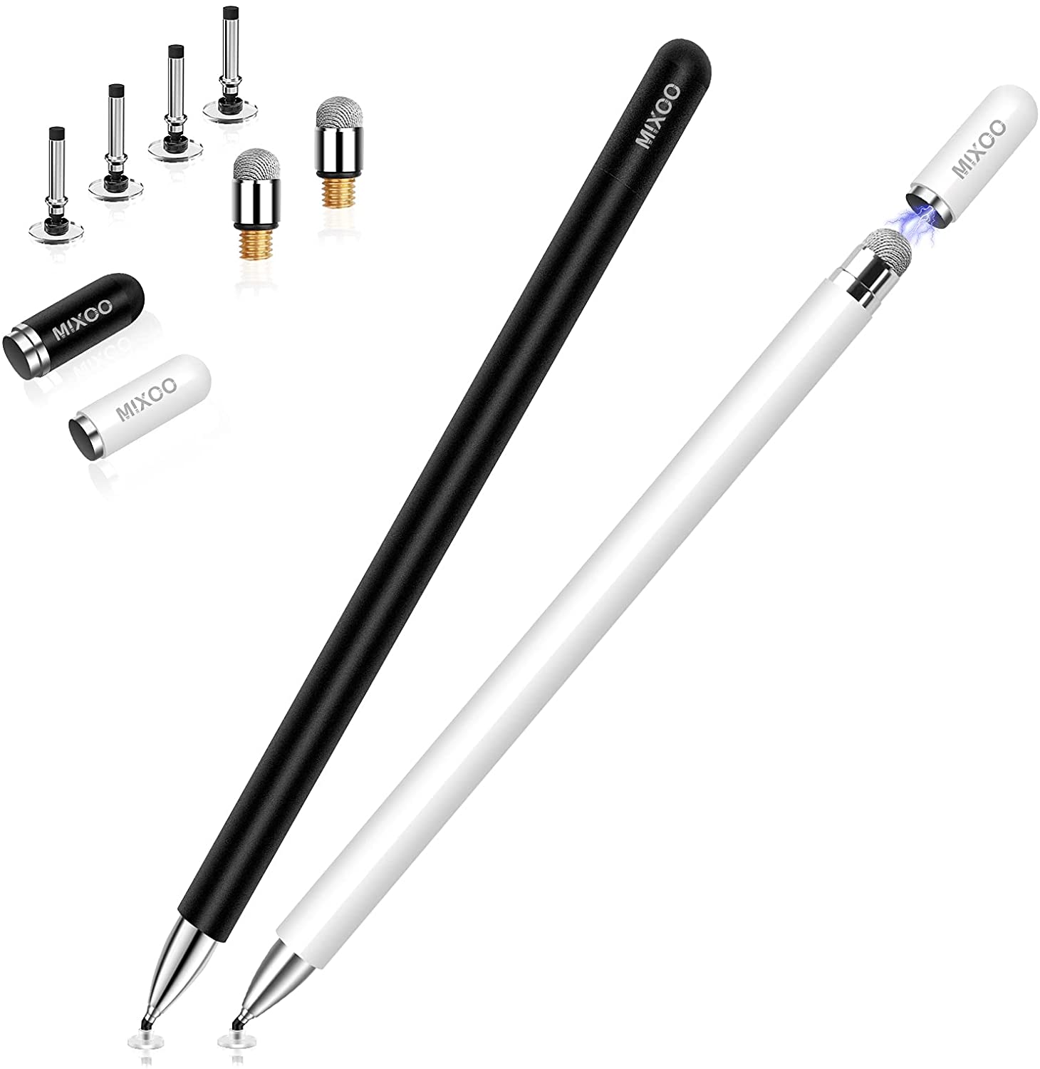 楽天市場】スタイラスペン タッチペン 2本セット黒/白 2Wayモデル 交換