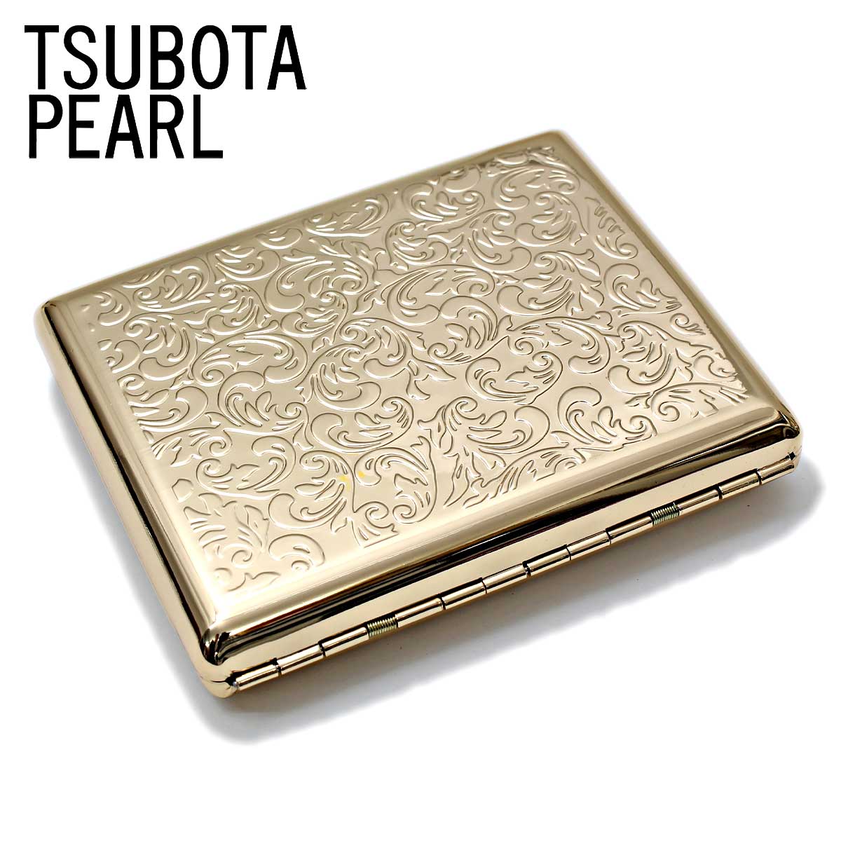 楽天市場】坪田パール シガレットケース カジュアルメタルゴールド