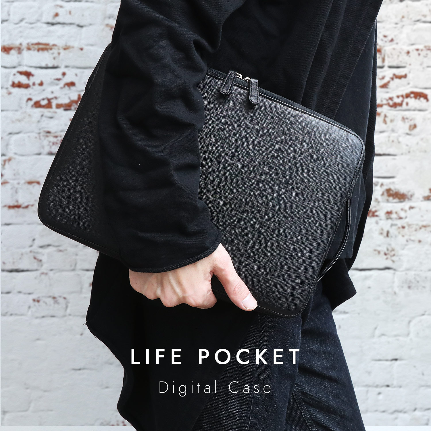 楽天市場】360°超強保護 PC バッグ 本革 LIFE POCKET Digital Case