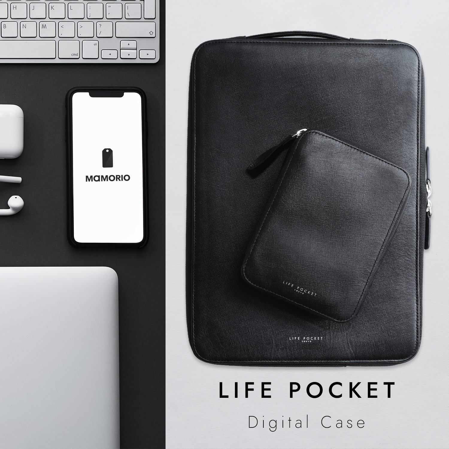 楽天市場】360°超強保護 PCバッグ 本革 LIFE POCKET Digital Nomad