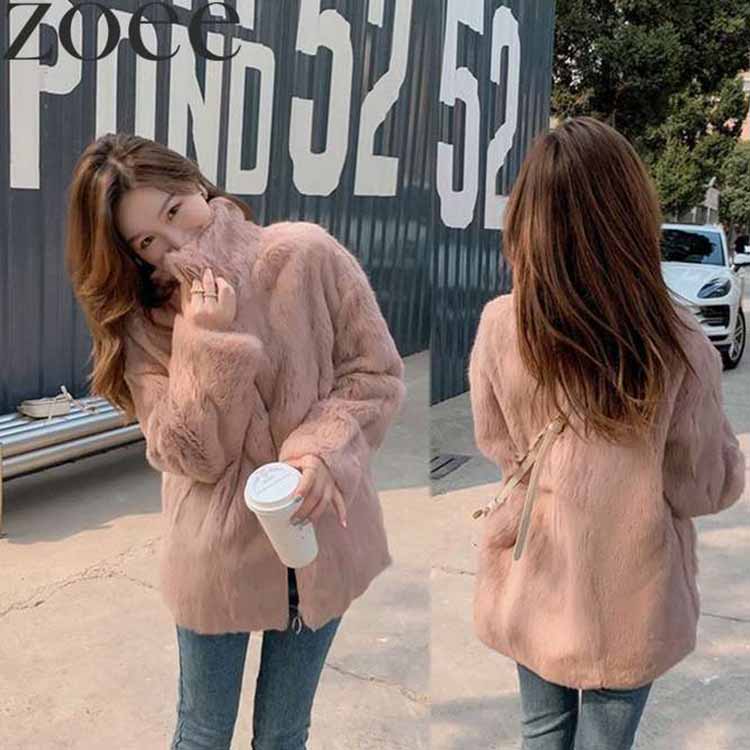 楽天市場】ラビットファージャケット 襟またはフードタイプ レディース