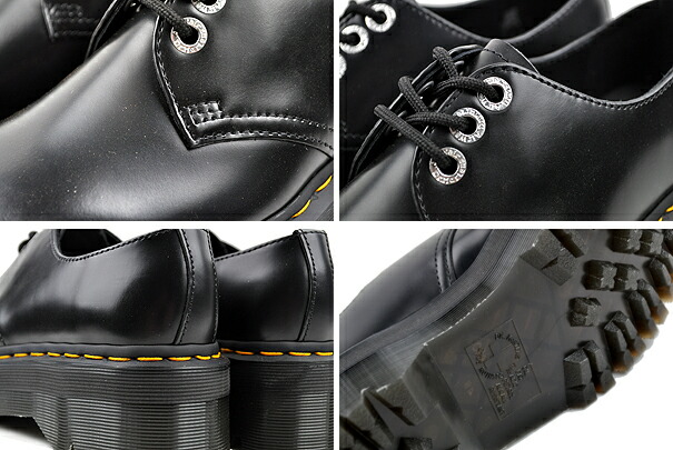 楽天市場】Dr.Martens 1461 QUAD SQUARED POLISHED SMOOTH BLACK