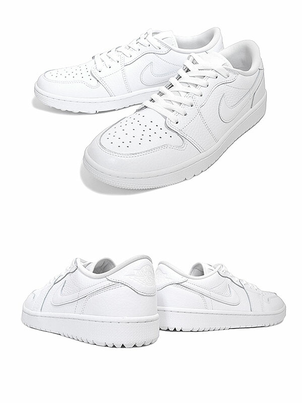 楽天市場】NIKE AIR JORDAN 1 LOW GOLF TRIPLE WHITE white/wht dd9315