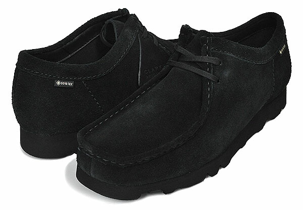 楽天市場】CLARKS WALLABEE GORE-TEX BLACK SUEDE 26149449 クラークス