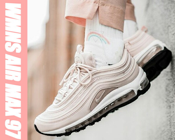 楽天市場】NIKE WMNS AIR MAX 97 barely rose/barely rose-black