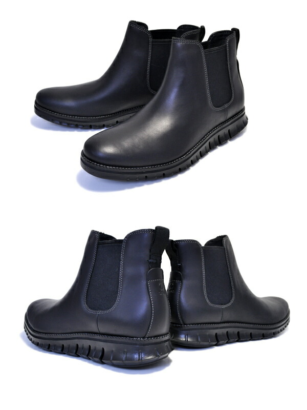 楽天市場】COLE HAAN ZEROGRAND CHELSEA WP WP BLACK LEATHER/B c30163