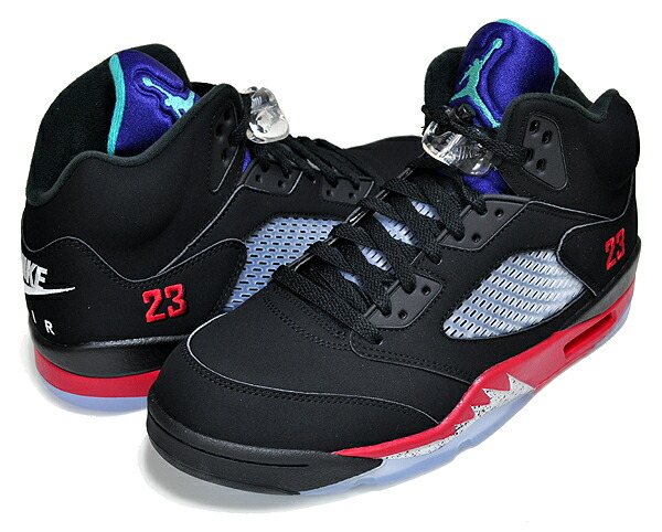 楽天市場】NIKE AIR JORDAN 5 RETRO TOP3 black/new emerald-fire red