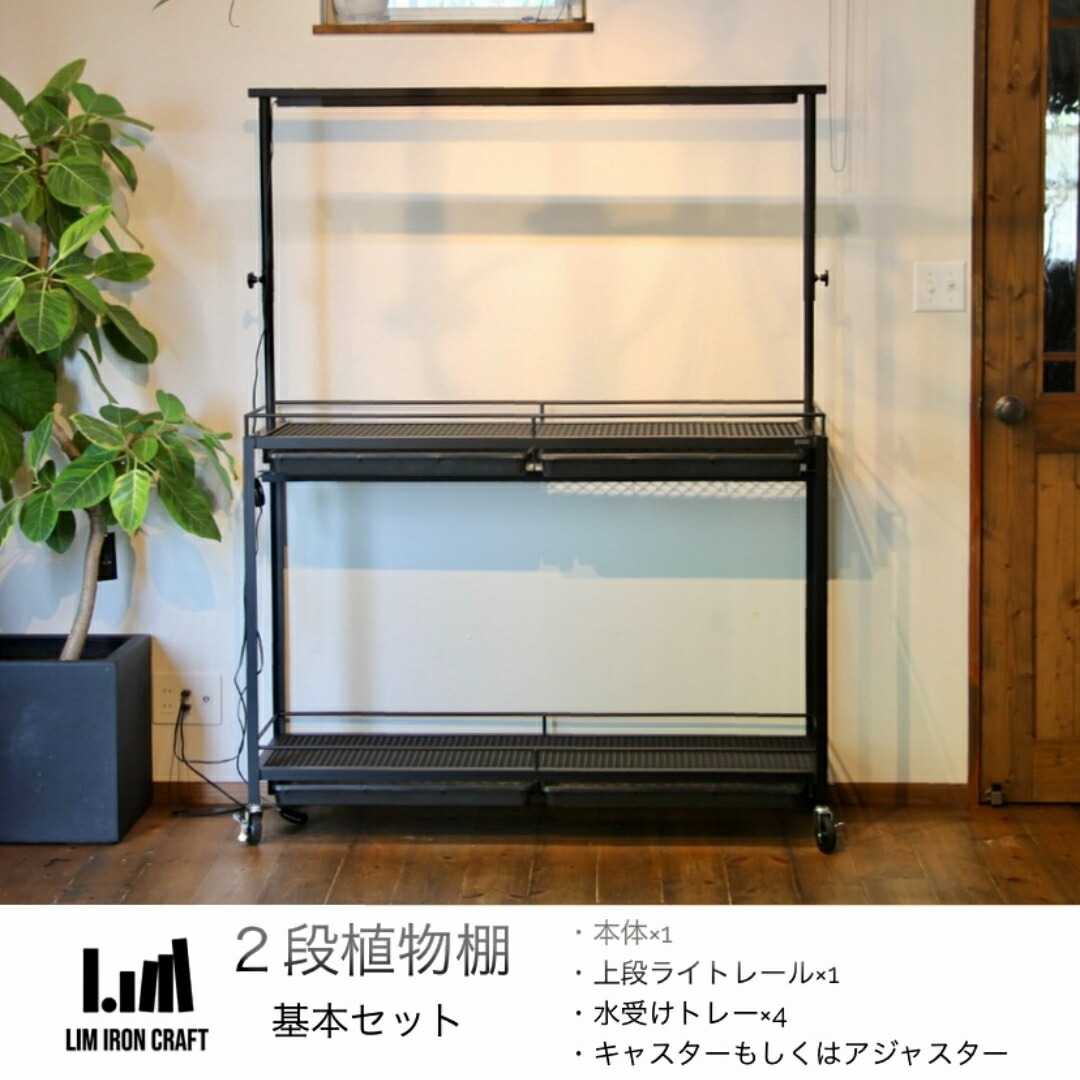 楽天市場】水受けトレー付植物棚 ガベラック 植物棚 アガベ 塊根植物