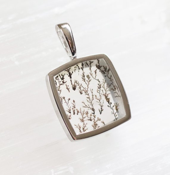 デンドリティッククォーツ ペンダントトップ ビンテージ デンドライト