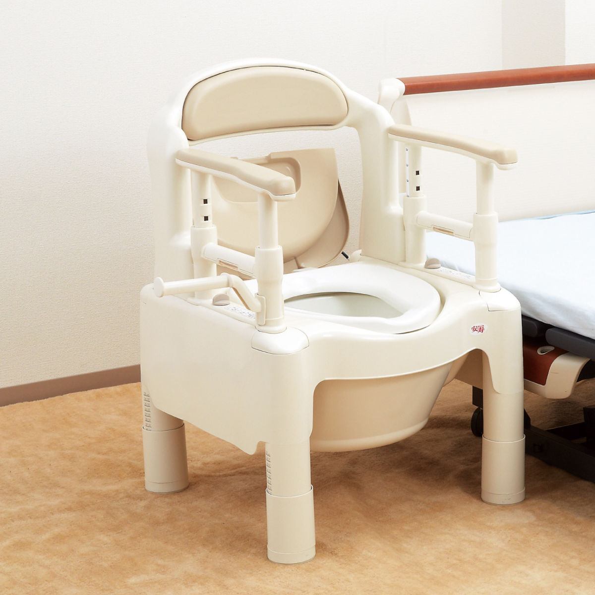 楽天市場】ポータブルトイレ 標準便座 ノーマルタイプ 介護用 ちびくま