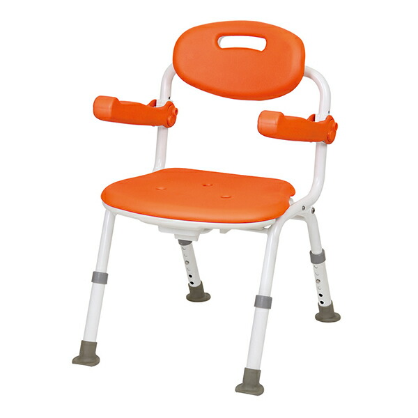 楽天市場】シャワーチェア 背付 肘かけ付 防カビ 折りたたみ 6段階 高