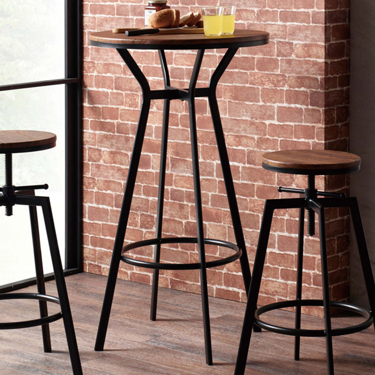 楽天市場】ハイテーブル 丸型 スチールフレーム 直径60cm （ 丸