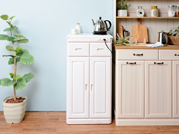 楽天市場】キッチンカウンター ハイタイプ 天然木 タイル天板