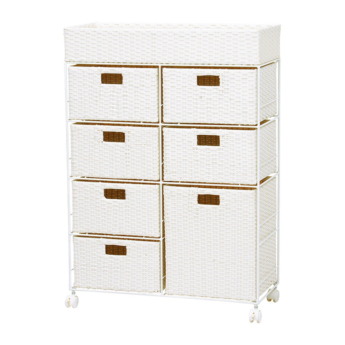 楽天市場】ランドリーチェスト 幅70.5cm 4段 引出し キャスター付 完成