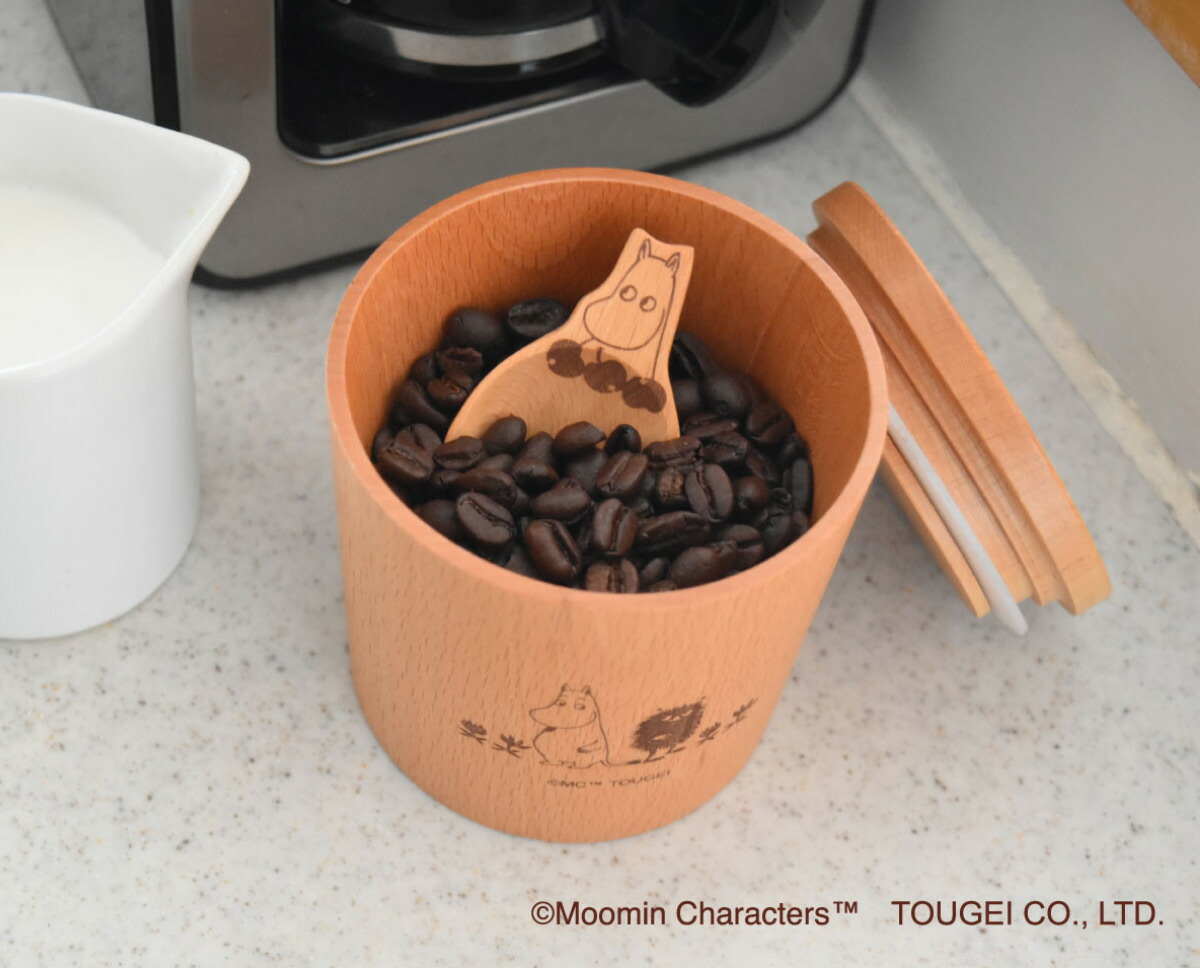 楽天市場】保存容器 250ml キャニスター ムーミン （ 天然木 密閉 密閉