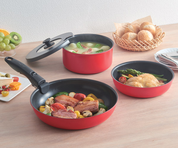 楽天市場】サーモス 取っ手のとれる鍋 18cm ガス火専用 着脱ハンドル式