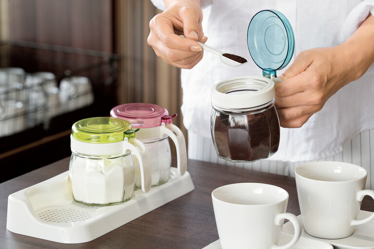 楽天市場】調味料入れ ガラス 調味料 セット 3個 収納 使いやすい 塩