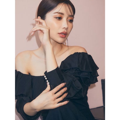 楽天市場】エイミーイストワール EIMY ISTOIRE オフショルフリルニット