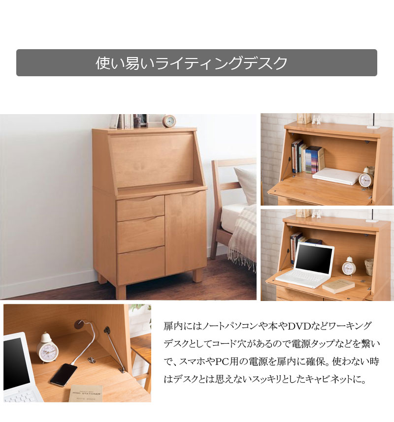 楽天市場】【最大1万円ｸｰﾎﾟﾝ3/1】 ライティングビューロー 幅70cm