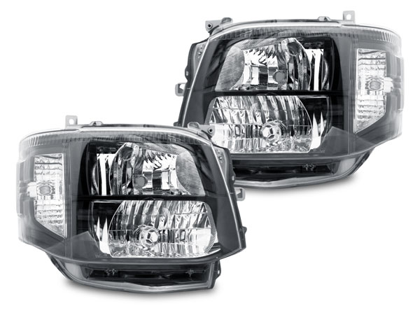 楽天市場】ハイエース 200系 3型 純正タイプ HIDヘッドライト ブラック