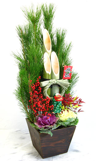 楽天市場】送料無料！ちょっと洋風門松本格派90cm 年越し特集 松竹梅