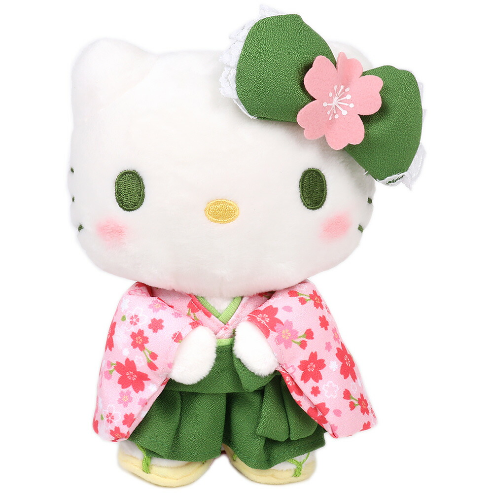 楽天市場】ハローキティ 抹茶着物 ぬいぐるみ S サンリオ キャラクター